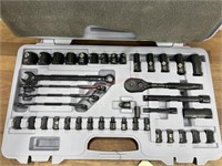 Stanley wrench and socket set in case