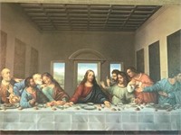 30" x 40" Last Supper Canvas in Wood Frame