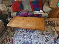 VINTAGE KNOTTY PINE COFFEE TABLE