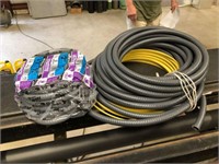 Two lengths of Flexible Conduit, Electric cable