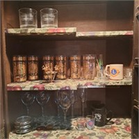Vintage Drinkware, Wine Glasses, Barware