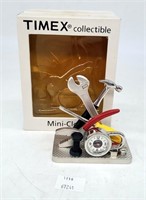 Timex Collectible Mini Clock w Tools Wrench+