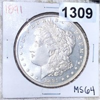 1891 Morgan Silver Dollar CHOICE BU