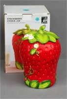 Martha Stewart Strawberry Cookie Jar in Box