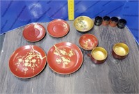 VINTAGE Oriental Plastic Dishes.