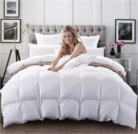 C&W QUEEN WHITE GOOSE DOWN COMFORTER DUVET