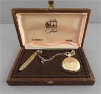 Vintage Colibri 17-Jewel pocket watch and knife