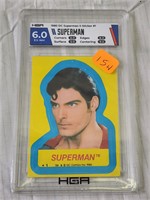 1980 graded superman sticker
