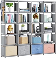 Mavivegue Book Shelf, 20 Cube Storage Organizer, D