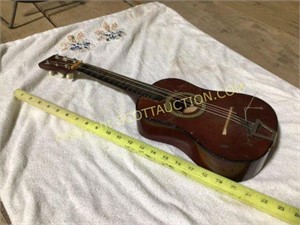 Miniature (toy?) 6 string guitar, no brand name,