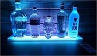 Kipokalor LED Lighted Liquor Bottle Display Shelf,