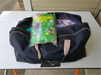 Estate Bag lot Clothes and Survival Kit