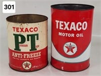 Texaco Motor Oil & Anti-Freeze Containers