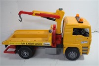 Large Bruder,Hard Plastic Tow Truck w/ Lights &