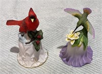 (2) Avon Ceramic Bird Bells