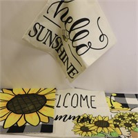 4pc Bee Themed 18x18" Pillow Covers