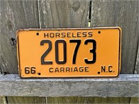 1966 NC, HORELESS CARRIAGE TAG