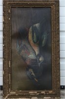 Early Hand Painted Dead Hanging Duck Scene on