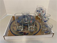 Painted Glassware in Flat