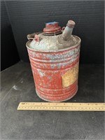 Vintage Galvanized Gas Can