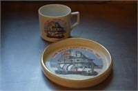 Vintage Walt Heeler Co. Ashtray & Mug