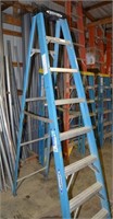 Werner Blue 8ft Fiberglass Step Ladder