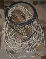 Lot of Misc 12/2 Copper Wire w/Bulb Recepticles