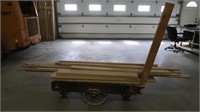 Lumber Cart w/Red Oak Scraps