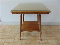 Oak Barley Twist Parlor Table Includes,