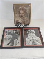 NICE VTG LOT OF I LOVE LUCY PICTURES-GOOD SHAPE