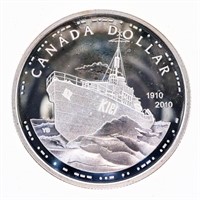 2010 $1 The Canadian Navy, 100th Anniversary - Sil