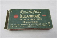 20 Rounds Remington 25-35 Winchester Ammo-NO SHIP