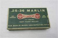 20 Rounds Remington 25-36 Marlin Ammo - NO SHIP