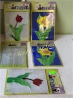 5 stained glass window kit 8" x 10" new in pkg