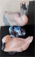 (2) Ceramic Duck Figures