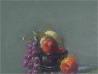 Rozsika Ascenzi Pastel Still Life With Fruit