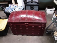 Beautiful Heavy Red Chest has Wheels 20x3FT