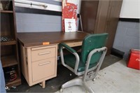 Metal Desk & Chair
