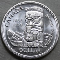 Canada Silver Dollar 1958 Uncirculated