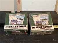 2 boxes Desert Storm trading cards 1 sealed