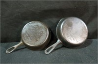 (2X) 5 IN CAST IRON SKILLETS