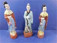 Vintage Chinese Figurines (3)--12" Tall