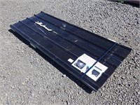 8'x3' Black Metal Roof Panels