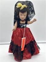 1930's Composition doll w/stand and spanish style