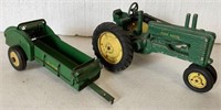 1950's John Deere die cast tractor & manure spread
