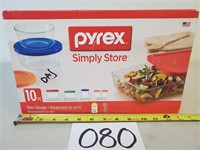New Pyrex 10-Piece Glass Storage Containers
