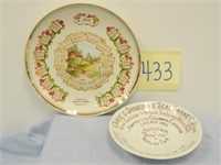 Neponset IL. Calendar Plate & Chicago World's -