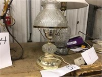 Small lamp with Glass Shade