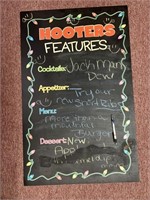 Hooters blackboard