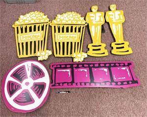 popcorn, Oscars and film movie theater foamboard